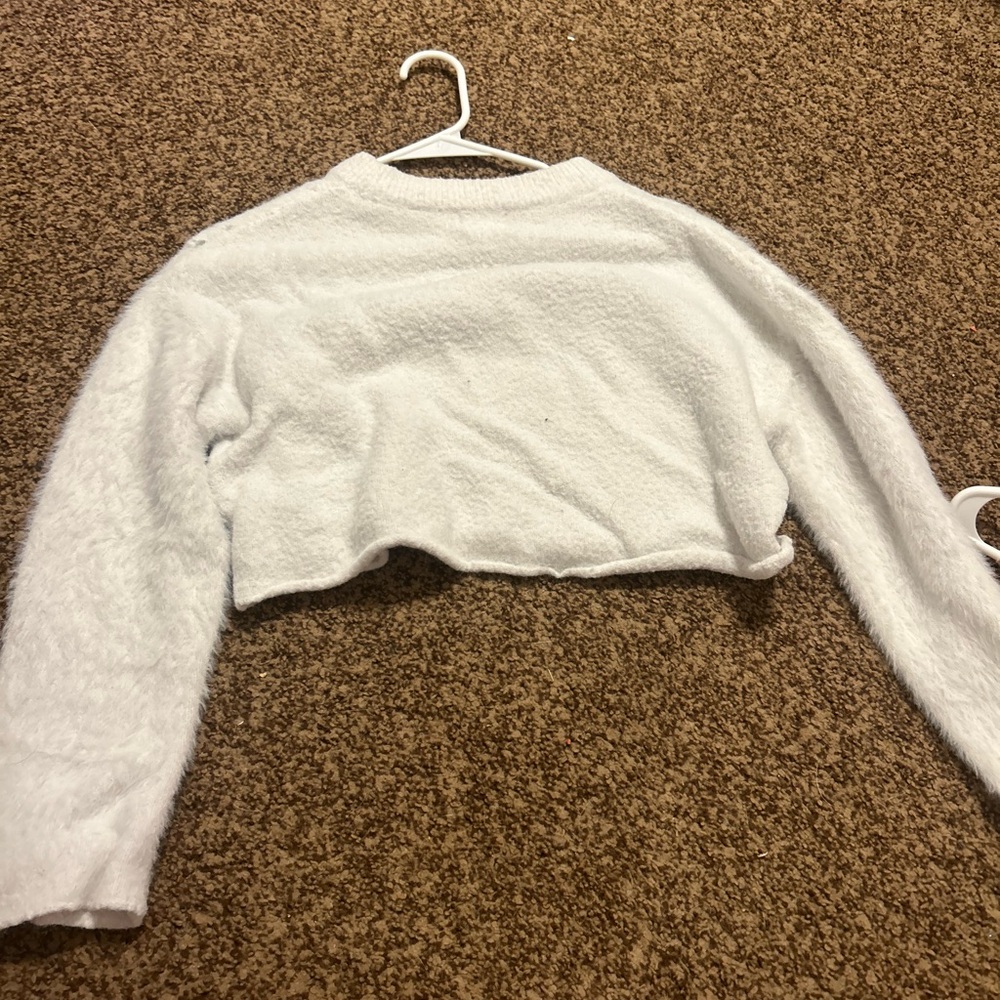 fluffy sweater top